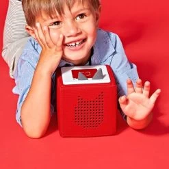 TONIES TONIEBOX STARTER SET WITH PLAYTIME PUPPY – SCREEN-FREE AUDIO PLAYER & EDUCATIONAL LISTENING EXPERIENCE - RED -Tonies 6479007cv11d