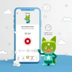 TONIES Creative-Tonie – Superhero – Turquoise/Green -Tonies Tonies PDP Assets SuperheroTurquoise Phone