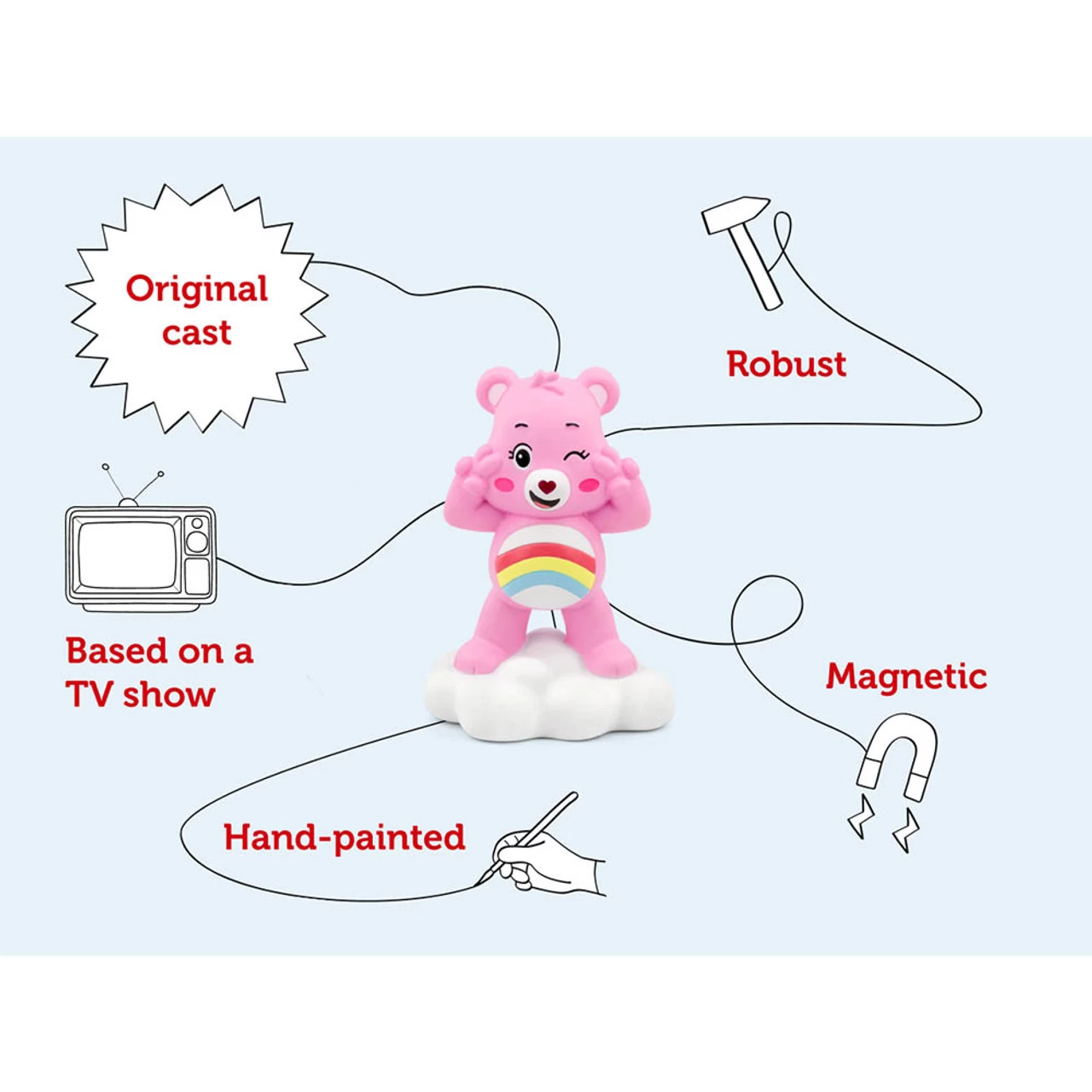 Tonies Care Bears - Cheer Bear 5 Tonies Care Bears - Cheer Bear - Image 3